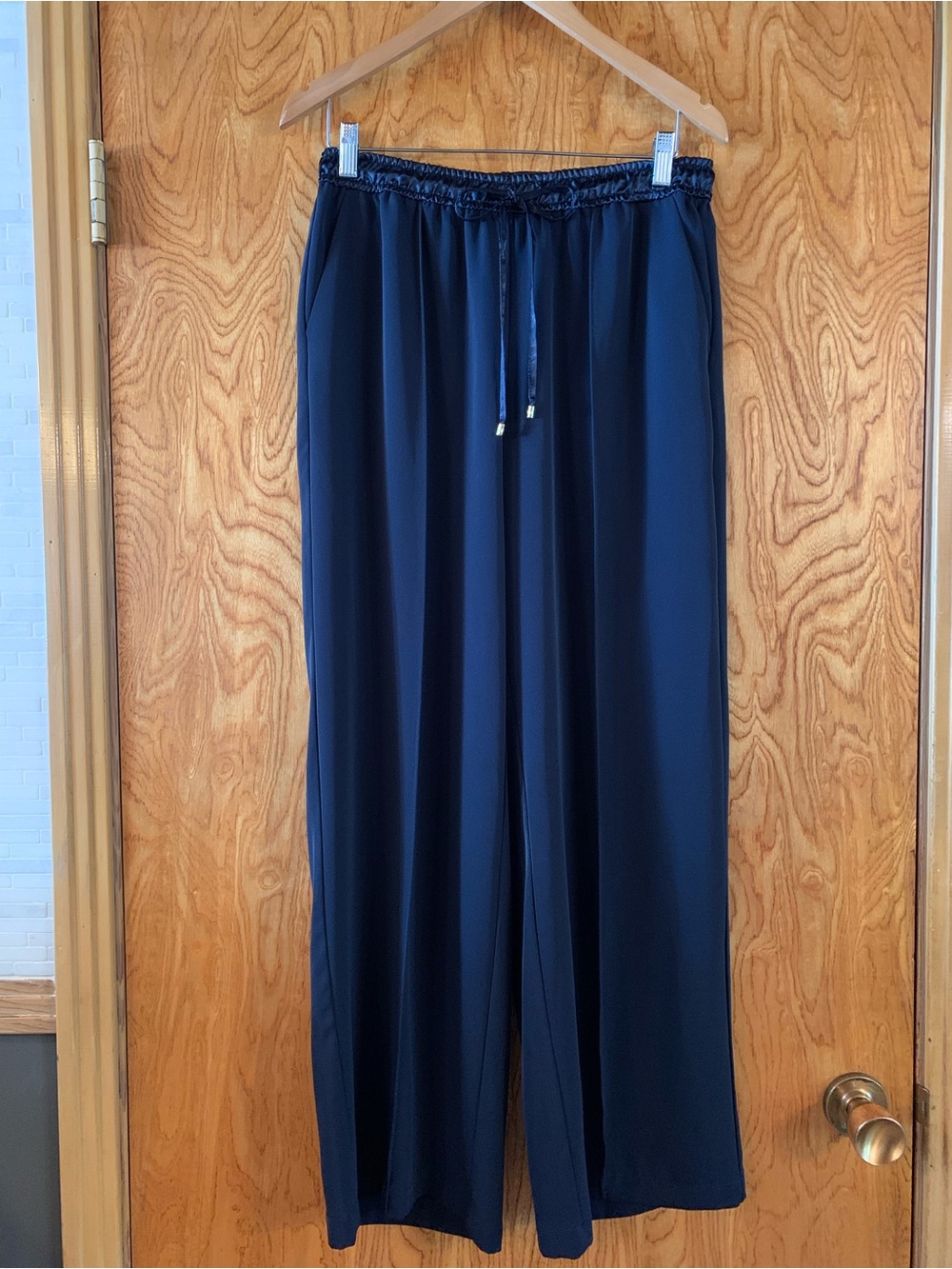 Marc New York Navy Wide-Leg Pants